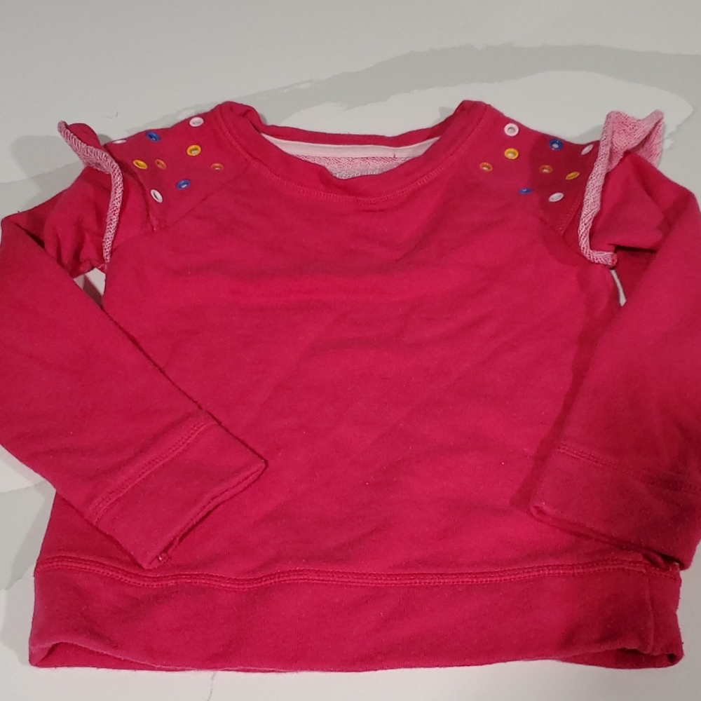 Cat & Jack Sweatshirt Girls 4T Rainbow Rivets
